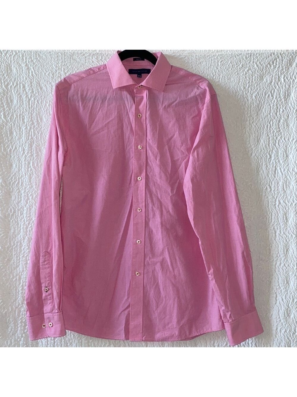 TOMMY HILFIGER Check Slim Fit Dress Button Down Shirt